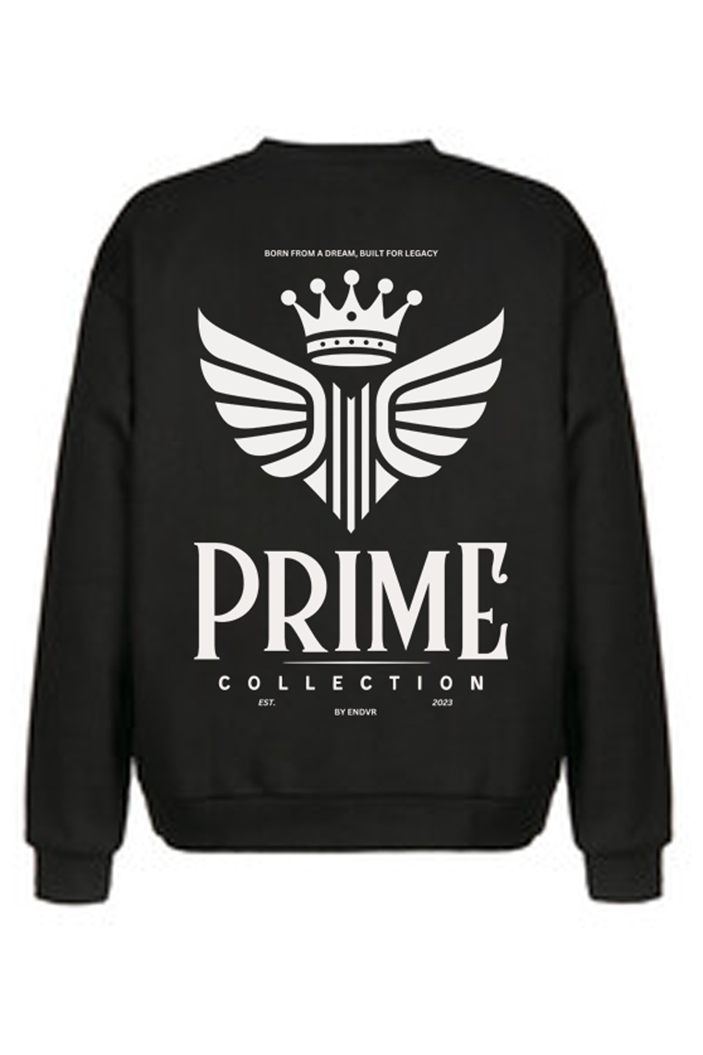 luxury-streetwear-designer-black-crewneck-endvr-prime-collection-signature-back