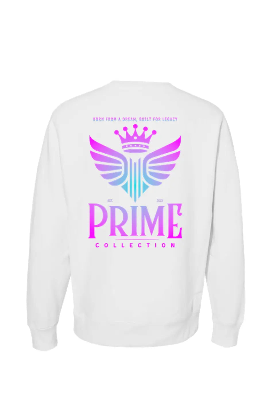 luxury-streetwear-white-crewneck-sweater-endvr-prime-collection-ss25-cc-back