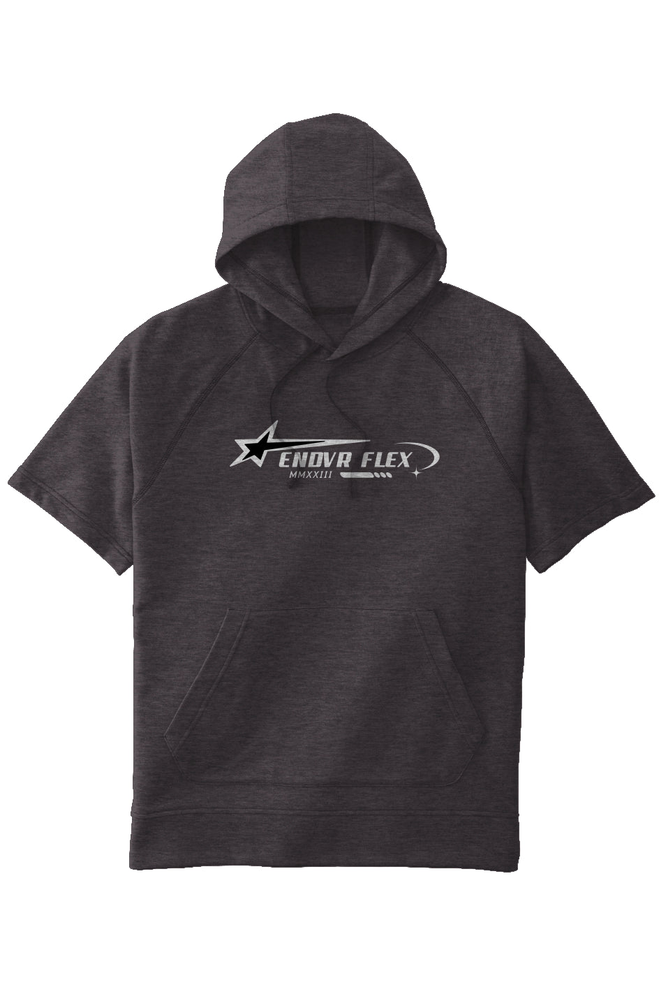 Endvr Flex Tri-Blend Fleece Short Sleeve Hoodie