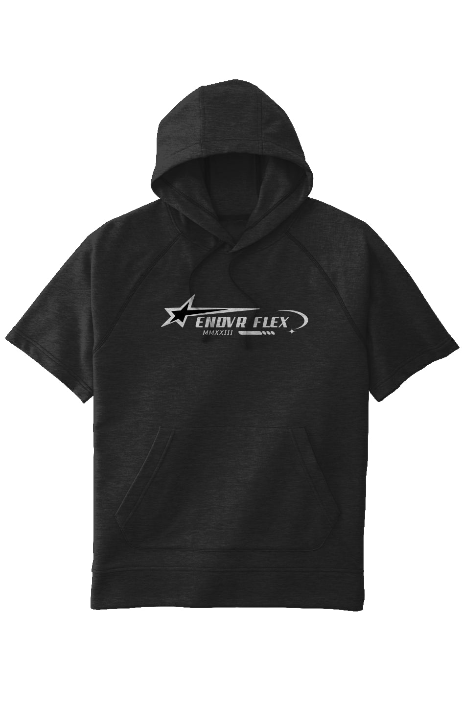 Endvr Flex Tri-Blend Fleece Short Sleeve Hoodie