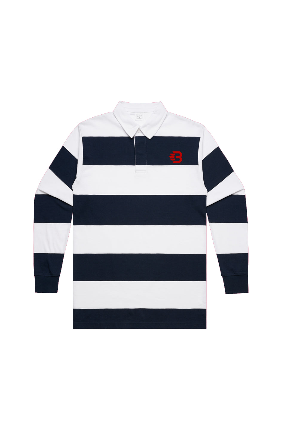 Endvr Brand White/Navy Rugby Stripe Jersey