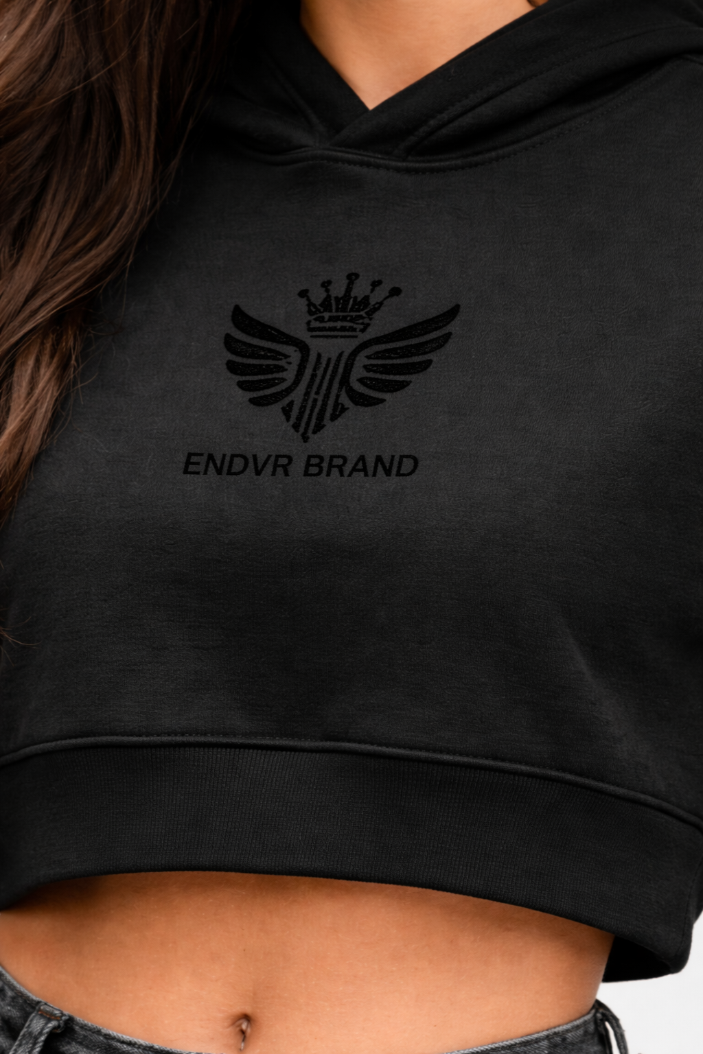 ENDVR OD Crop Hoodie – Black Series